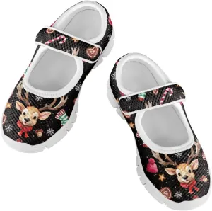 Girls Mary Jane Dress Shoes Ballet Princess Flats with Strap for Christmas Party Wedding School