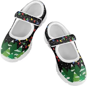 Girls Mary Jane Dress Shoes Ballet Princess Flats with Strap for Christmas Party Wedding School