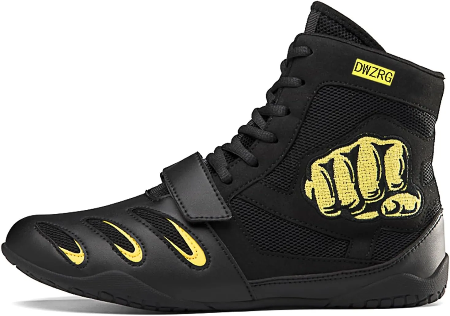 High Top Combat Speed Mens Womens Wrestling Shoes Non-Slip Breathable Boxing Wrestling Training Sneaker