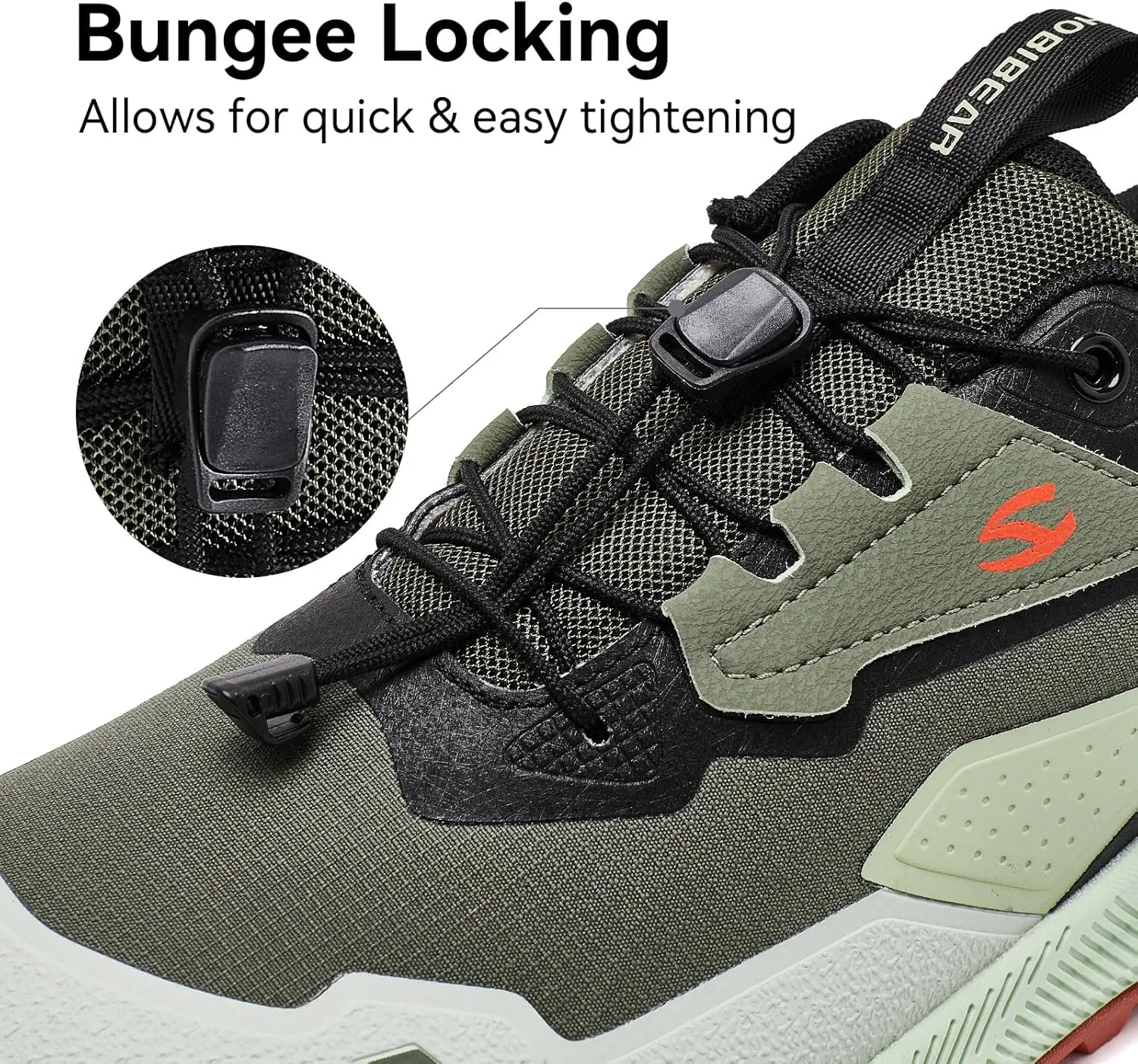 HOBIBEAR Men's Wide Toe Walking Shoes Zero Drop Non Slip Wear Resistant Sneakers