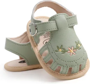 Infant Baby Boys Girls Sandals Summer Baby Wedding Dress Flat Shoes Newborn Crib Shoes First Walkers Prewalkers Shoes