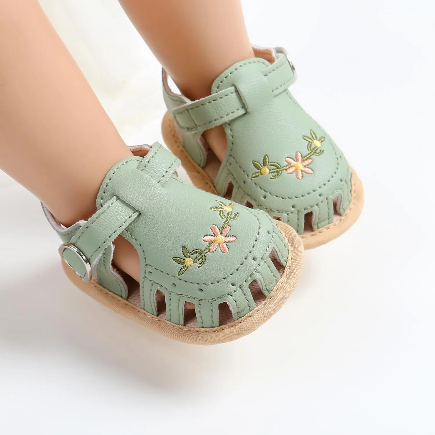 Infant Baby Boys Girls Sandals Summer Baby Wedding Dress Flat Shoes Newborn Crib Shoes First Walkers Prewalkers Shoes