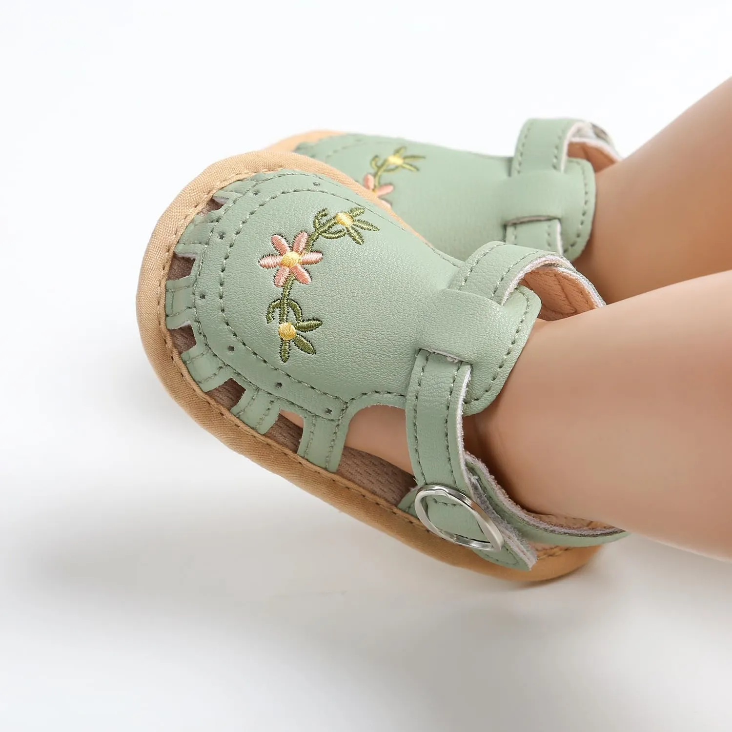 Infant Baby Boys Girls Sandals Summer Baby Wedding Dress Flat Shoes Newborn Crib Shoes First Walkers Prewalkers Shoes