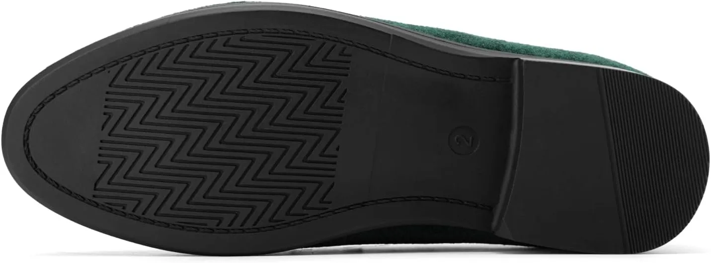 JITAI Boys Dress Loafers for Weddings & School, Breathable Slip-On Leather Tuxedo Shoes, Toddler to Preteen
