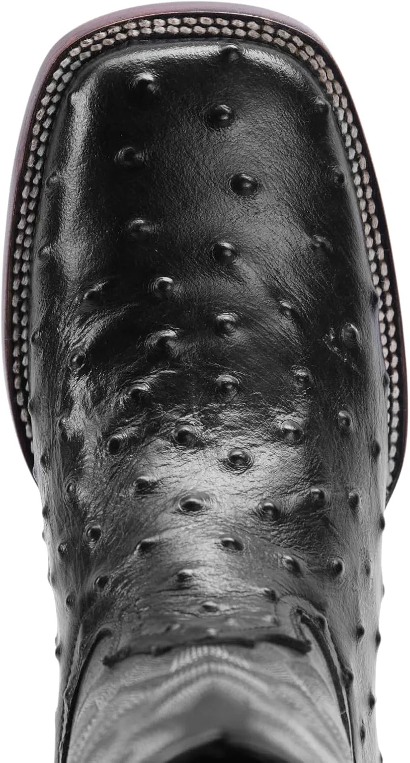 Joe Boots Western Boots For Men Ostrich Print Leather 701