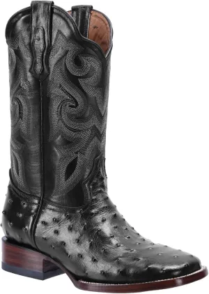 Joe Boots Western Boots For Men Ostrich Print Leather 701