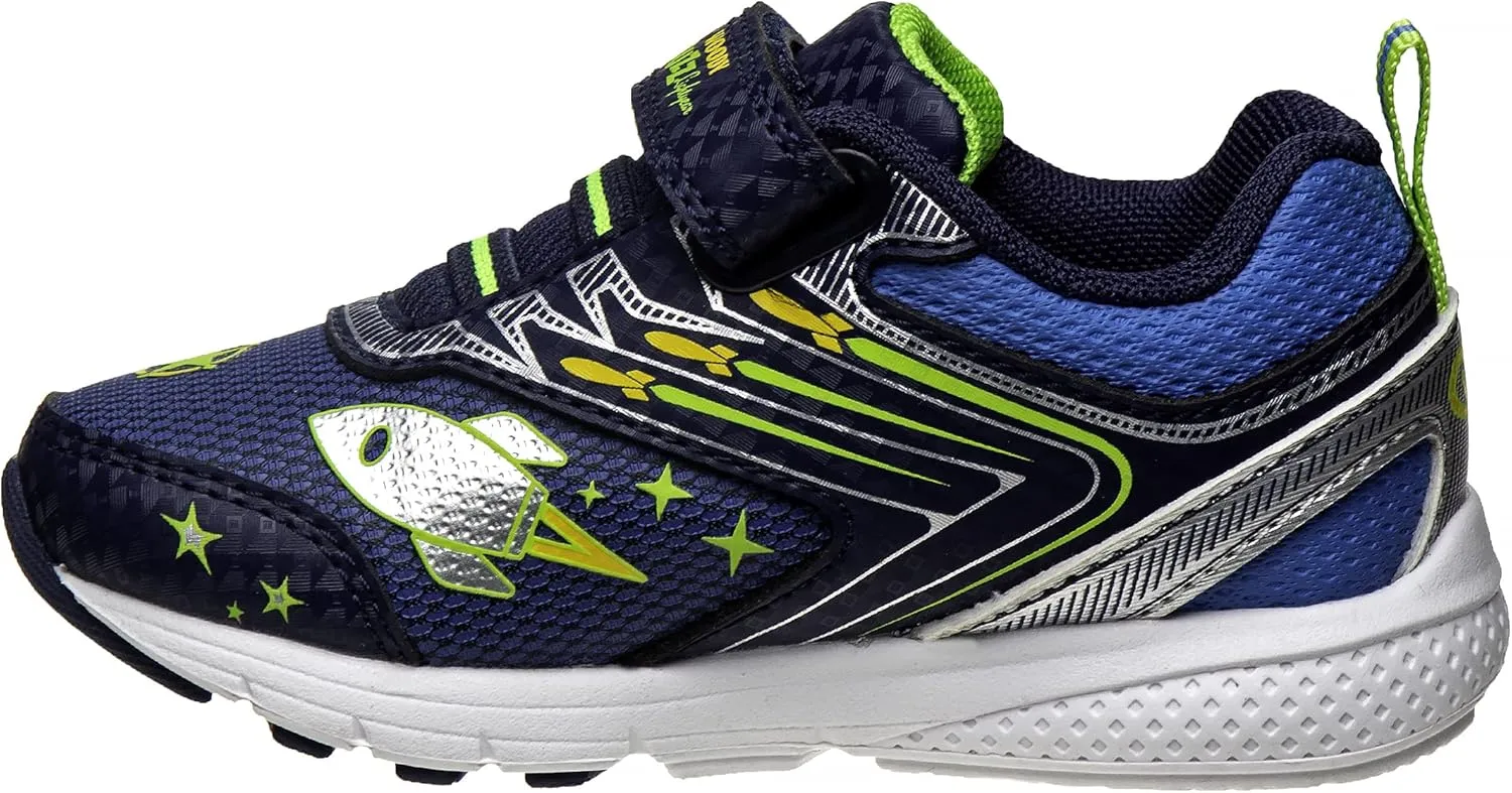 Josmo Boy's Toy Story Shoes – Buzz and Woody Laceless Light-Up Sneakers (Toddler/Little Kid)