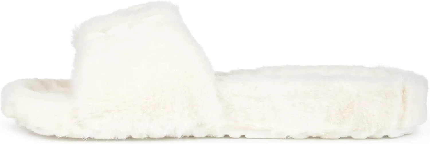 Journee Women's Faux Fur Shadow Slippers