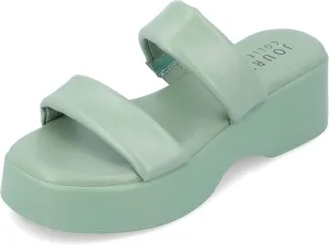 Journee Womens Veradie Tru Comfort Foam Slip On Platform Sandals