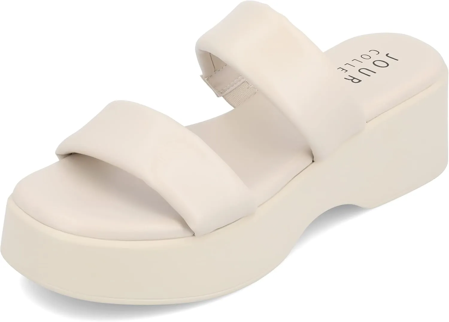 Journee Womens Veradie Tru Comfort Foam Slip On Platform Sandals