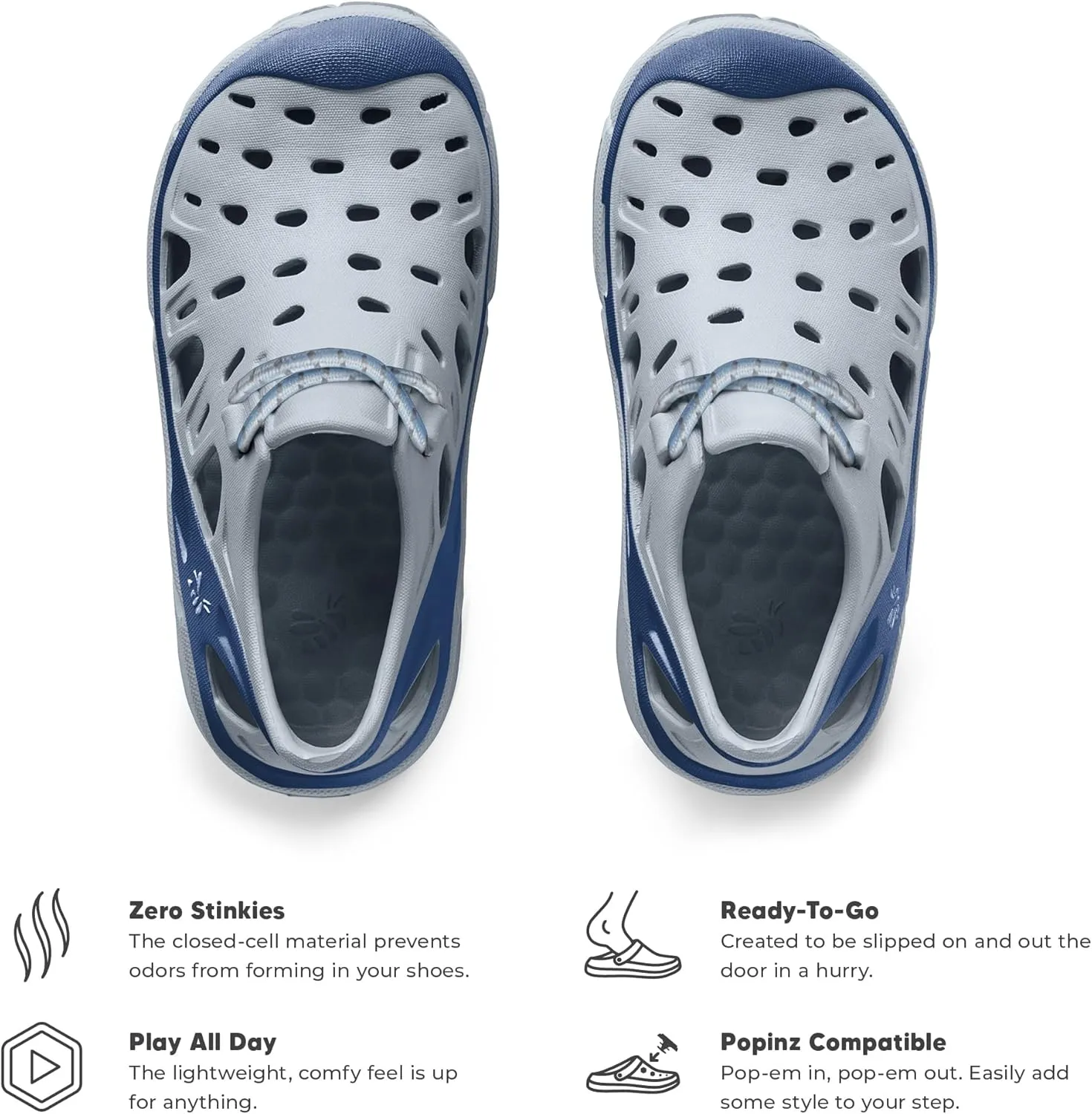Joybees Kids Hiking Trekking Walking Shoes for Boys and Girls, Athletic Slip On, Water Resistant