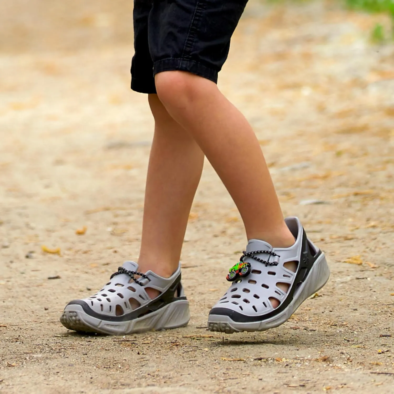 Joybees Kids Hiking Trekking Walking Shoes for Boys and Girls, Athletic Slip On, Water Resistant