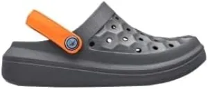 Joybees Kids Varsity Clog - Charcoal/Orange - Junior 2