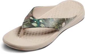 Joybees Mens Casual Flip Flops, Comfortable Thong Sandals with Arch Support for Beach and Pool, Water Friendly