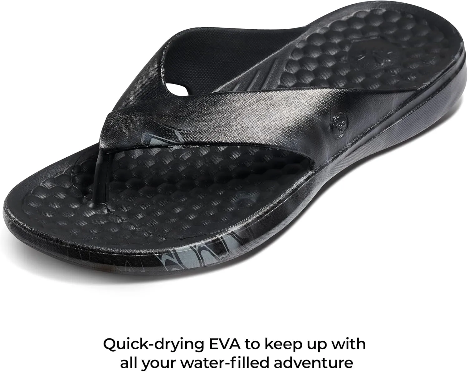 Joybees Mens Casual Flip Flops, Comfortable Thong Sandals with Arch Support for Beach and Pool, Water Friendly
