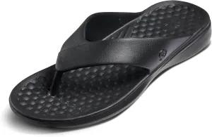 Joybees Mens Casual Flip Flops, Comfortable Thong Sandals with Arch Support for Beach and Pool, Water Friendly