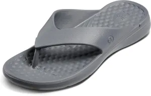 Joybees Mens Casual Flip Flops, Comfortable Thong Sandals with Arch Support for Beach and Pool, Water Friendly