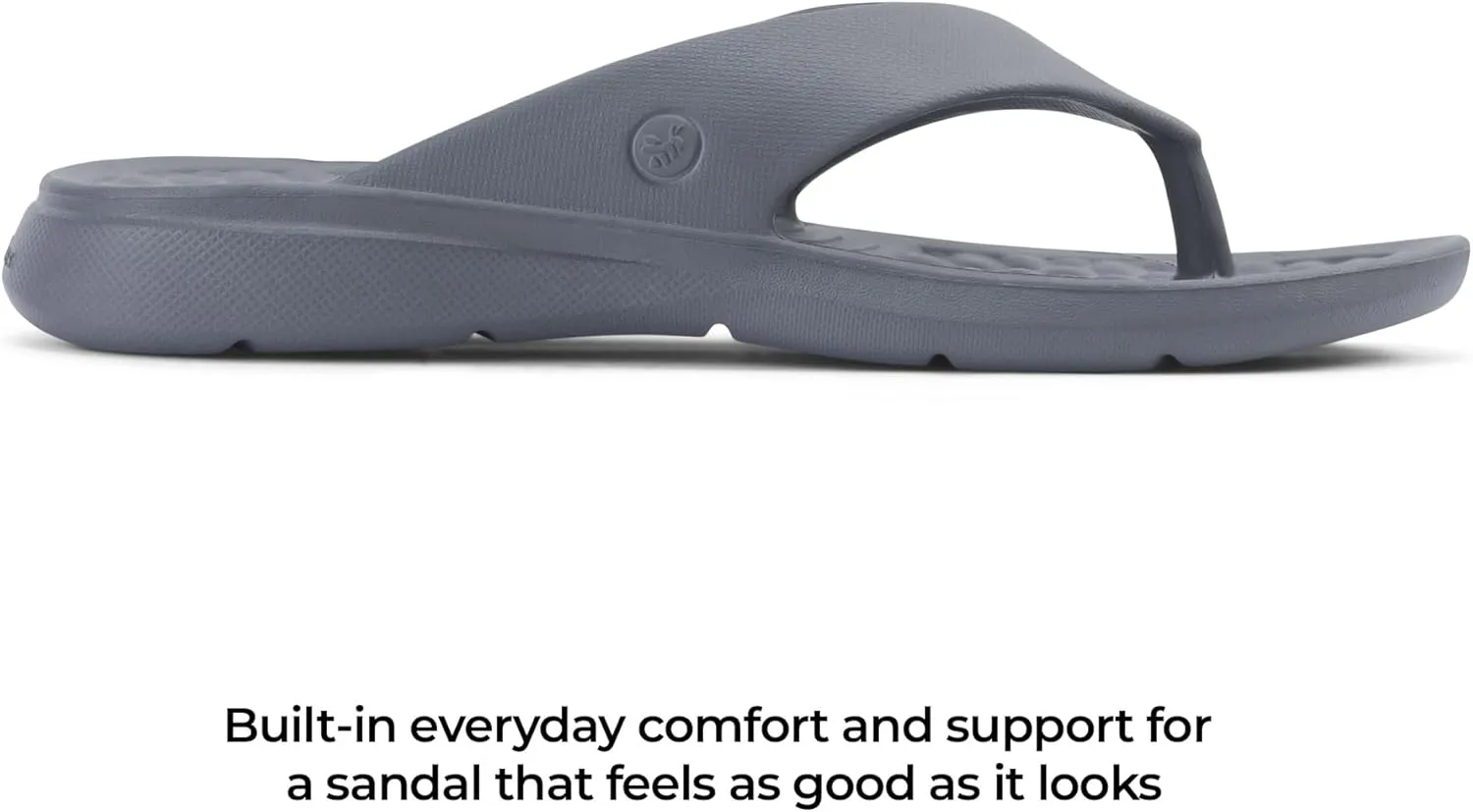 Joybees Mens Casual Flip Flops, Comfortable Thong Sandals with Arch Support for Beach and Pool, Water Friendly