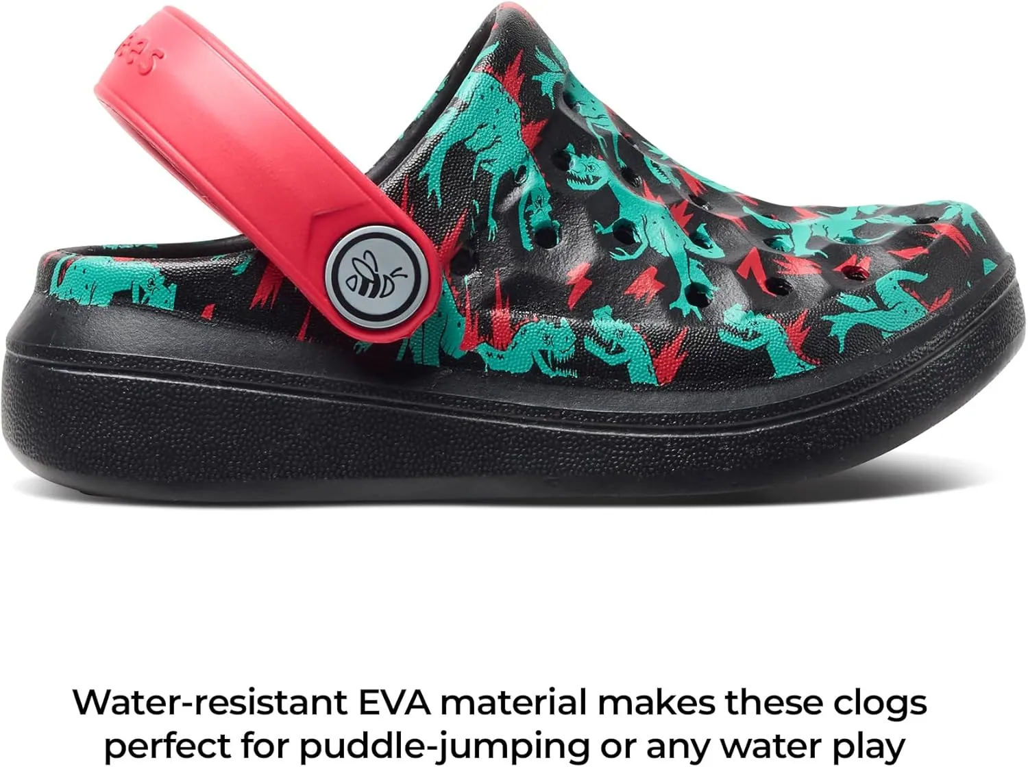 Joybees Varsity Clogs for Girls and Boys, Water Shoes for Kids, Water Resistant Beach Pool Slip On