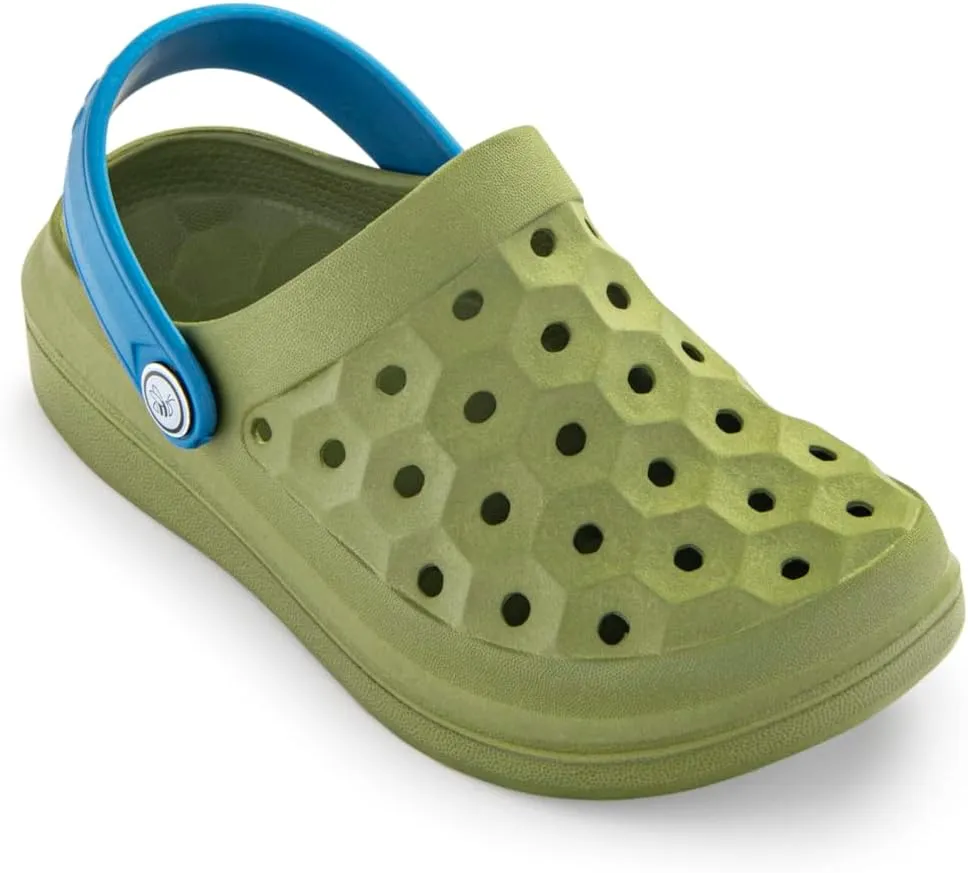 Joybees Varsity Clogs for Girls and Boys, Water Shoes for Kids, Water Resistant Beach Pool Slip On