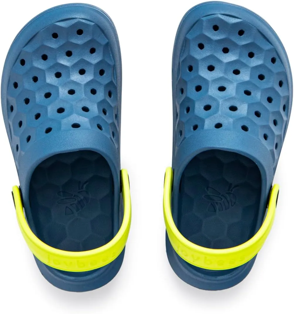 Joybees Varsity Clogs for Girls and Boys, Water Shoes for Kids, Water Resistant Beach Pool Slip On