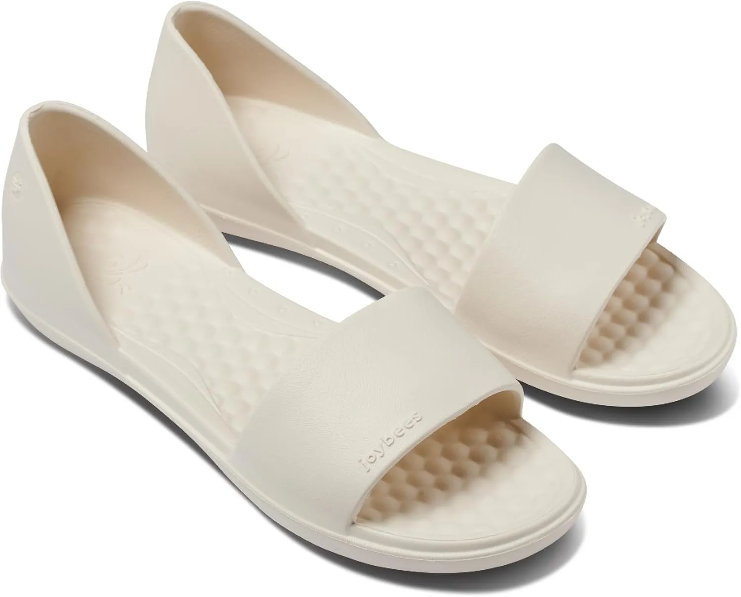 Joybees Women's Friday Flat - Ballet Flats for Women, Cute & Casual Dress Shoes, Comfortable Rubber Foam Sandals for Work, Walking, Waterproof, Non Slip