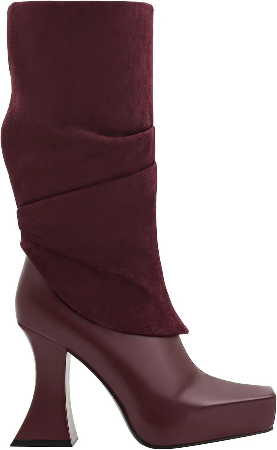 JW PEI Women's Reyna Square Toe Platform Knit Boots