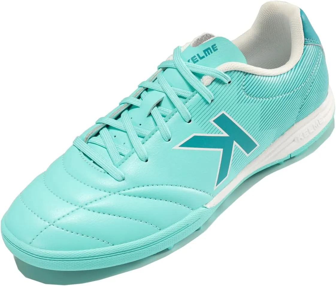 KELME Men's Indoor Soccer Shoe Turf Shoes Athletic Anti-Slippery Indoor Soccer Cleats Sports Sneakers Training Shoes