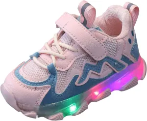 Kid Shoes Baby Boys Girls Led Light Luminous Running Sport Shoes Toddler Lightweight Fashion Mesh Flashing Sneakers