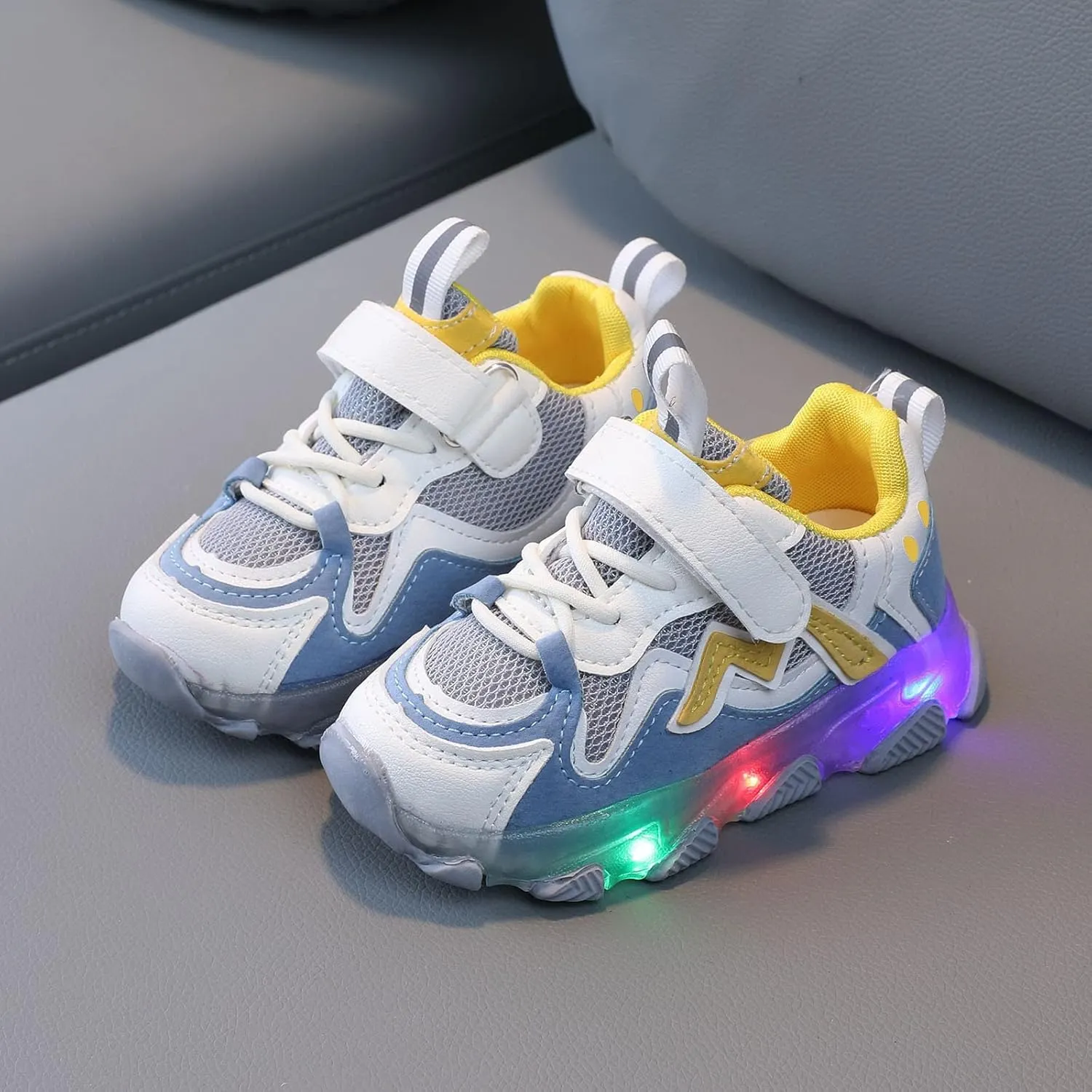 Kid Shoes Baby Boys Girls Led Light Luminous Running Sport Shoes Toddler Lightweight Fashion Mesh Flashing Sneakers