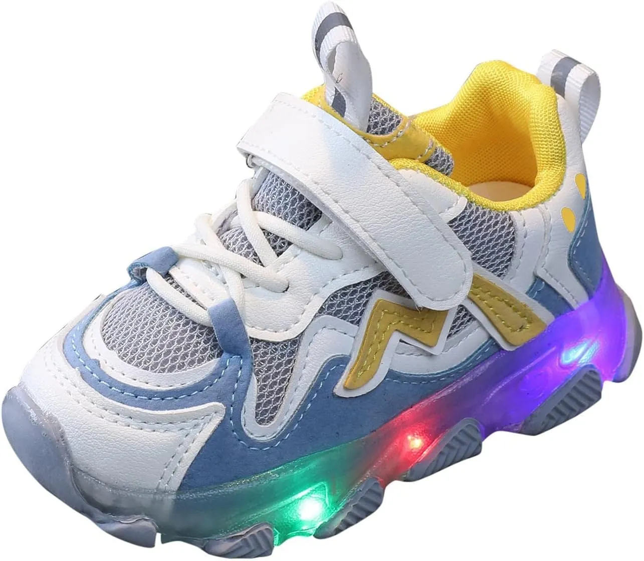 Kid Shoes Baby Boys Girls Led Light Luminous Running Sport Shoes Toddler Lightweight Fashion Mesh Flashing Sneakers