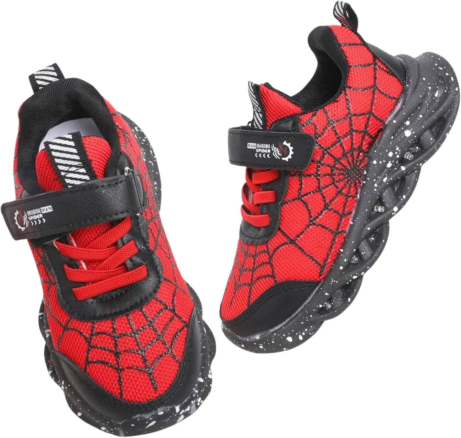 Kids Boys Light Up Trainers LED Shoes Walking Sneakers Toddler Shoes Fashion Flashing Athletic Running Shoe