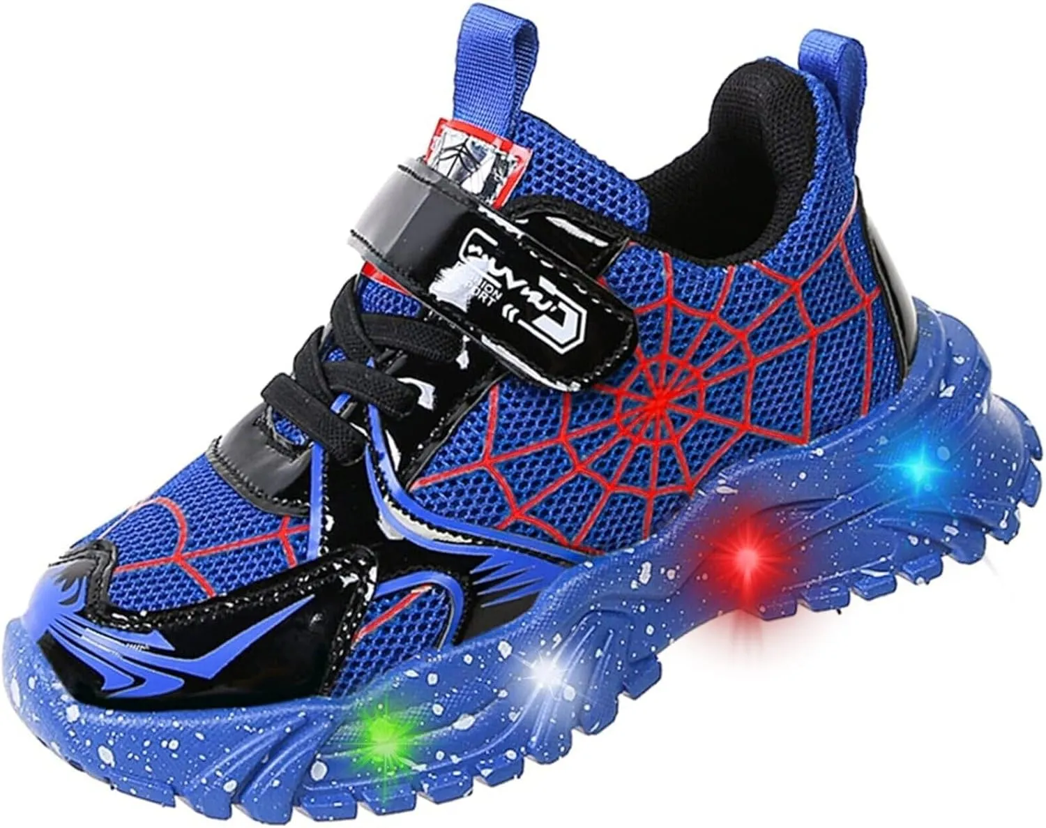 Kids Boys Light Up Trainers LED Shoes Walking Sneakers Toddler Shoes Fashion Flashing Athletic Running Shoe
