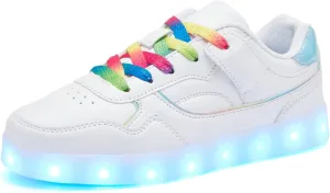 Kids LED Light up Shoes USB Charging Flashing Light Up Sneakers for Boys and Girls Child Unisex