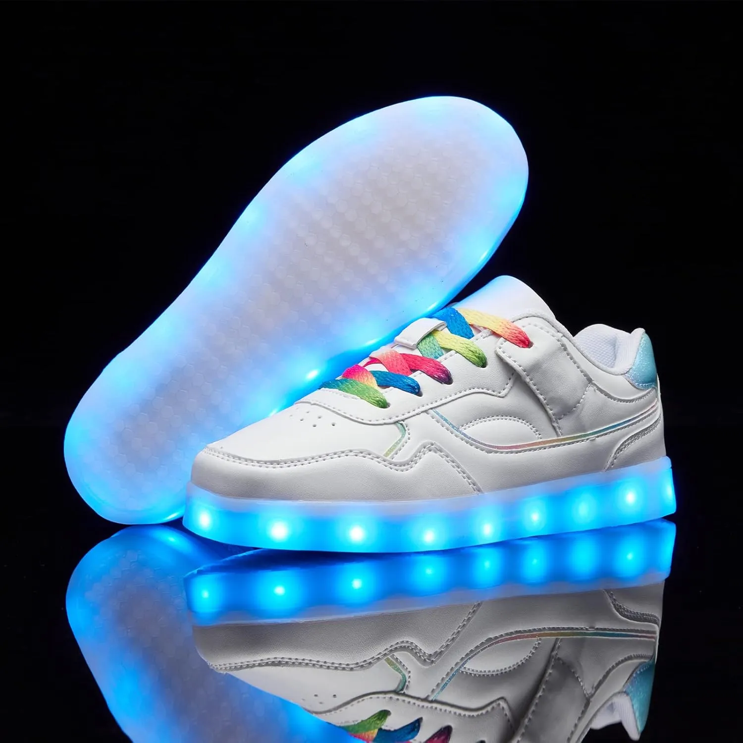 Kids LED Light up Shoes USB Charging Flashing Light Up Sneakers for Boys and Girls Child Unisex