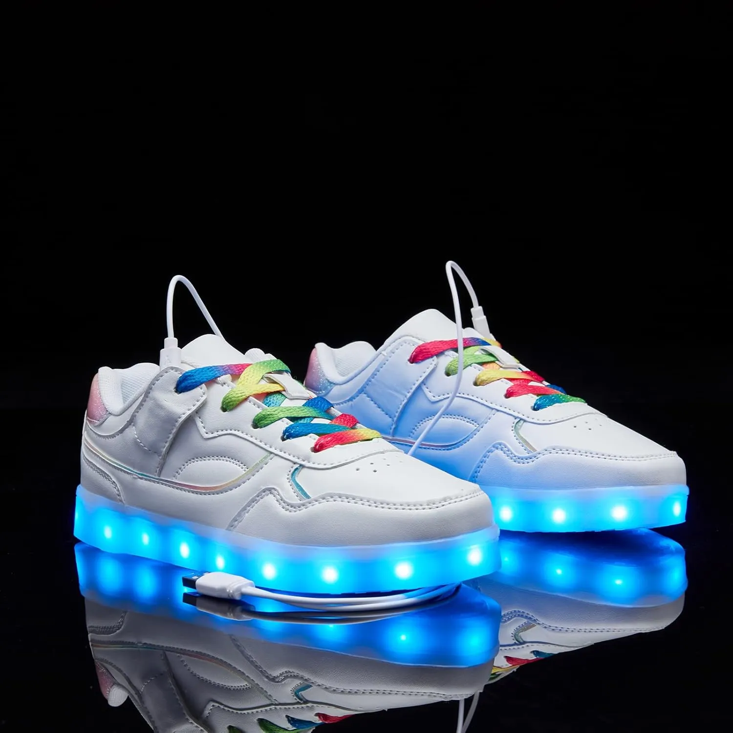 Kids LED Light up Shoes USB Charging Flashing Light Up Sneakers for Boys and Girls Child Unisex