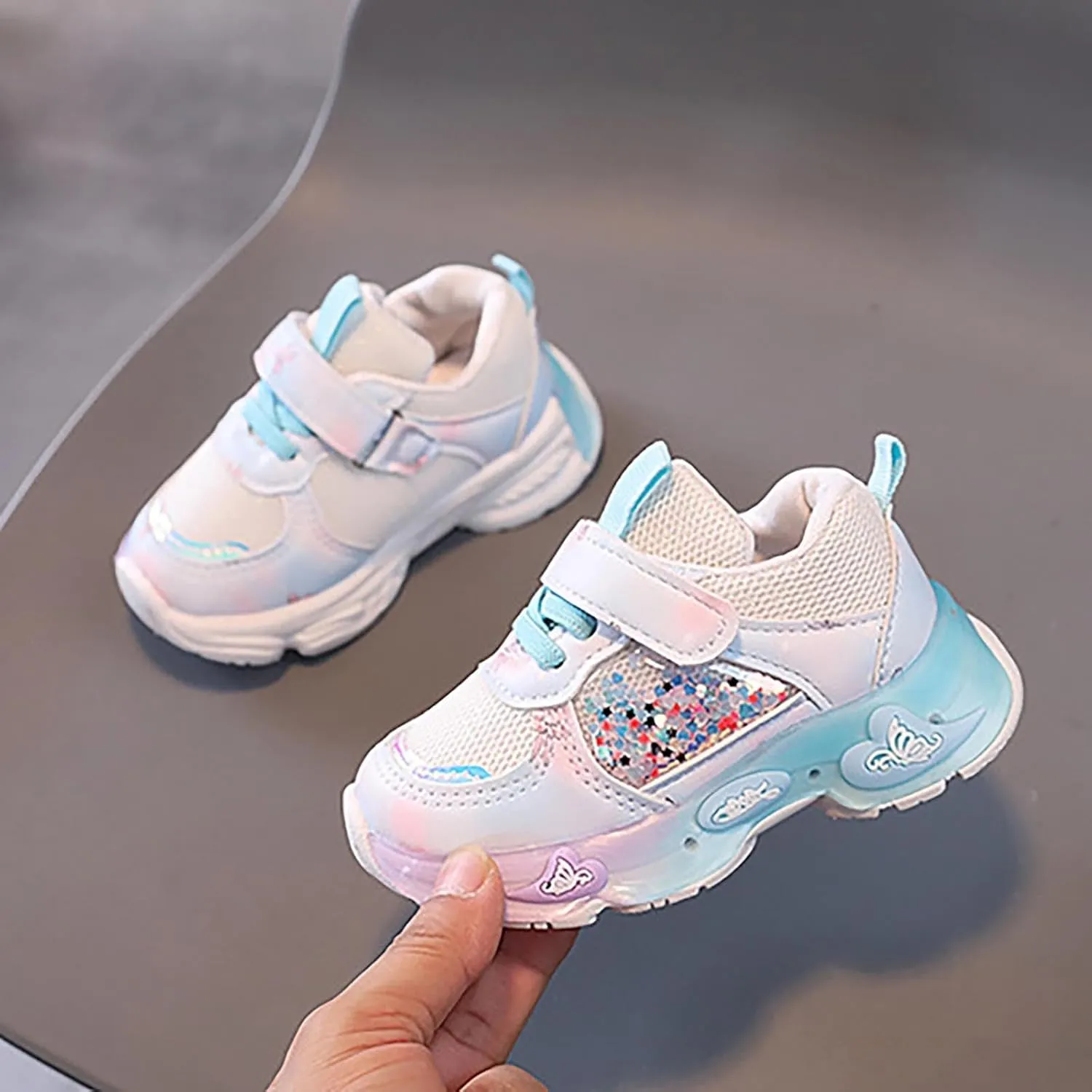 Kids Light Up Shoes for Boys Girls Toddler Sneakers Best Gift for Birthday Christmas Valentine Shoes for Toddler Girls