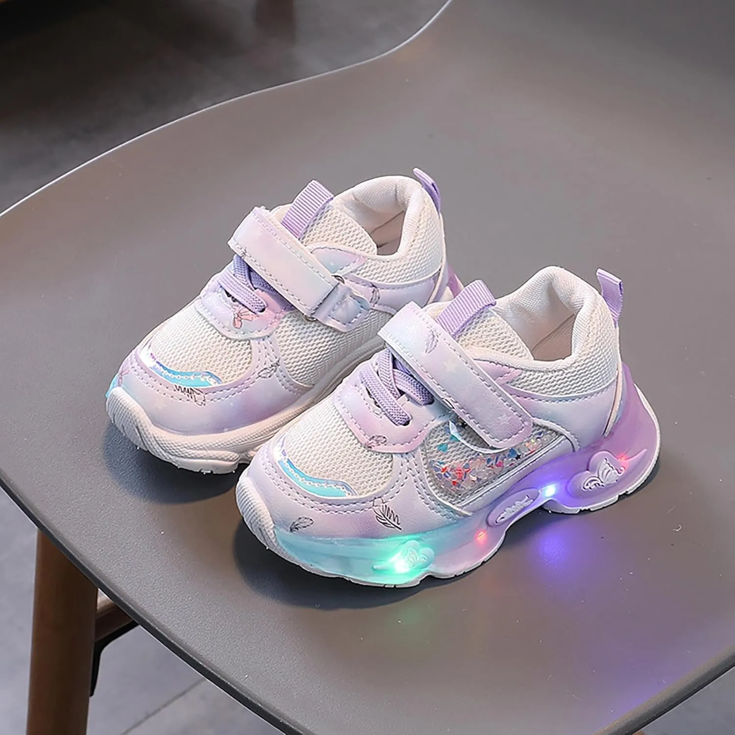 Kids Light Up Shoes for Boys Girls Toddler Sneakers Best Gift for Birthday Christmas Valentine Shoes for Toddler Girls