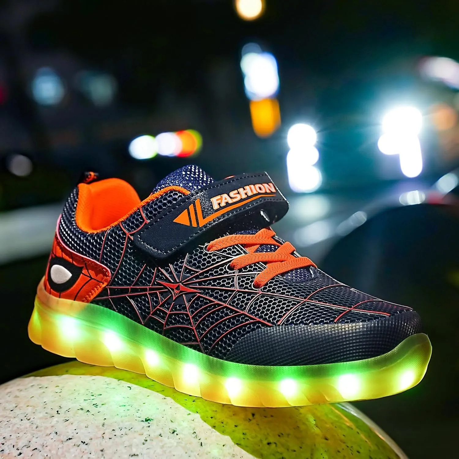 Kids Light Up Sneakers for Boys and Girls, Breathable LED Running Shoes for Toddlers, Comfortable & Non-Slip, Perfect for Play and Sports