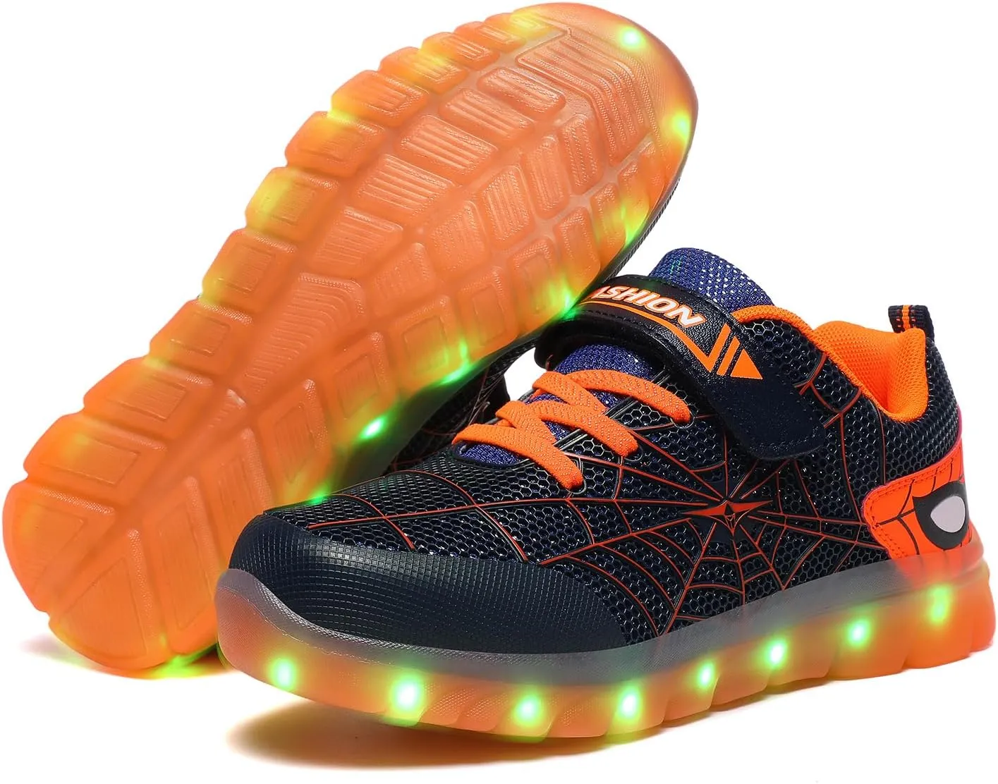 Kids Light Up Sneakers for Boys and Girls, Breathable LED Running Shoes for Toddlers, Comfortable & Non-Slip, Perfect for Play and Sports