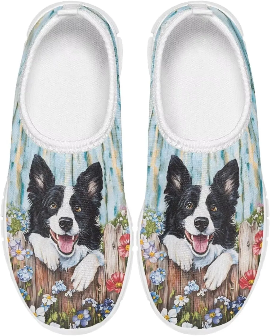 Kids Slip On Walking Shoes for Boys Girls Breathable Mesh Casual Shoes Loafers Non Slip Lightweight Comfort Sneakers Spring School Day White Sole Size 11-15