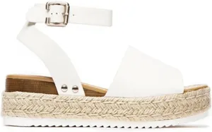 Ladmiple Wedge Sandals for Women Dressy Fashion Slip-On Sandal Summer Casual Beach Shoes Open Toe Espadrilles Platform