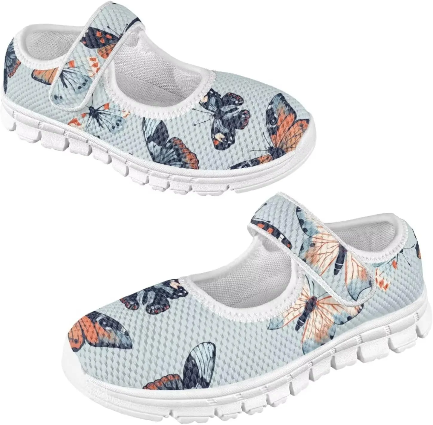 Little Girl Butterfly Mary Jane Shoes for Girls Ballet Flats Princess Costume Dance Strap Shoes