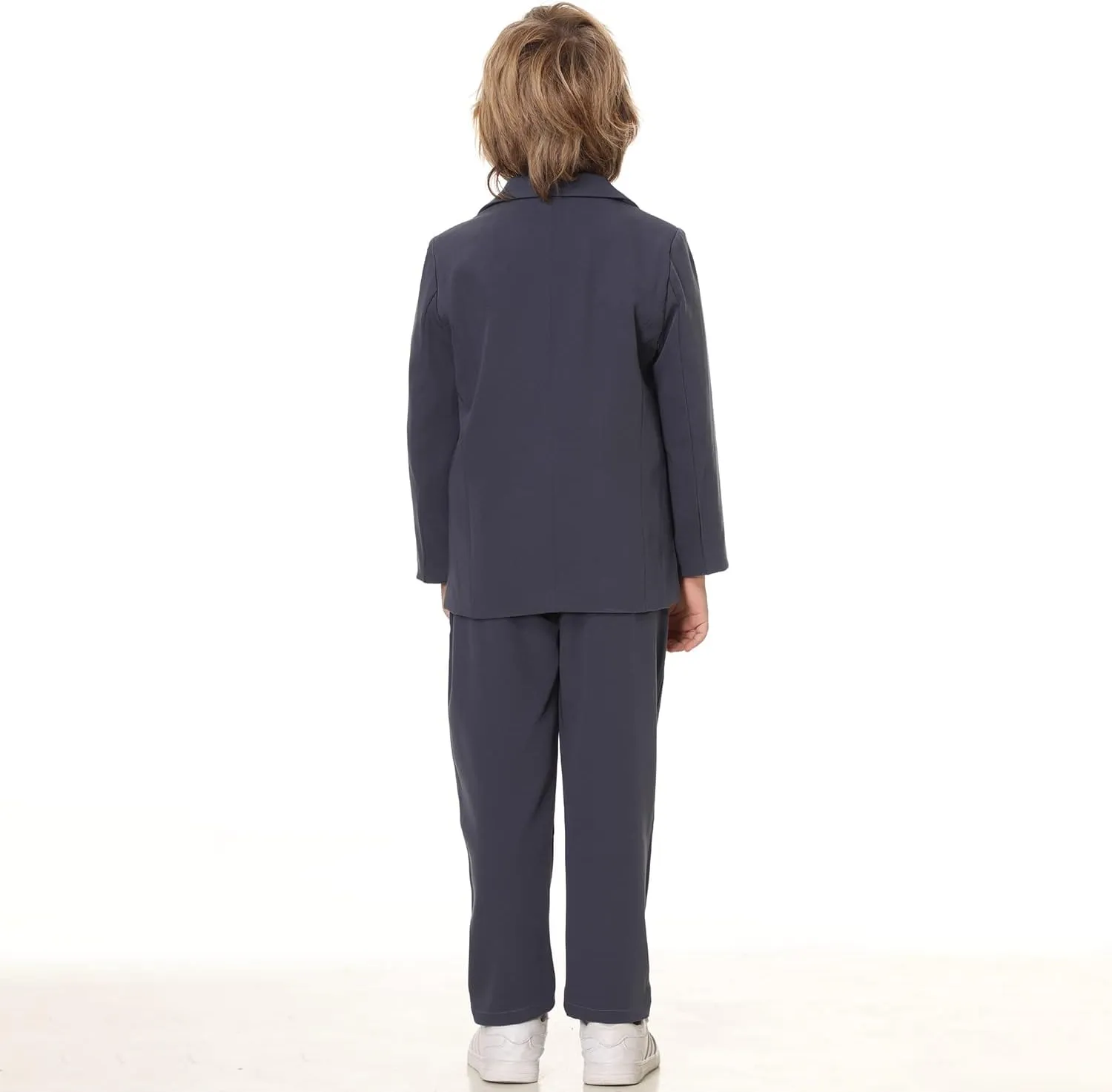 LOLANTA Boys Casual Suits Wedding Outfits Kids 2 Piece Gentleman Blazer and Pants Set Dresswear