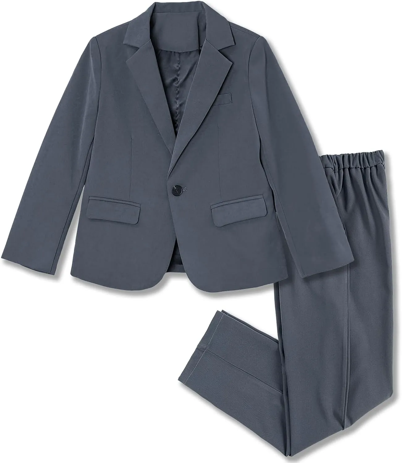 LOLANTA Boys Casual Suits Wedding Outfits Kids 2 Piece Gentleman Blazer and Pants Set Dresswear