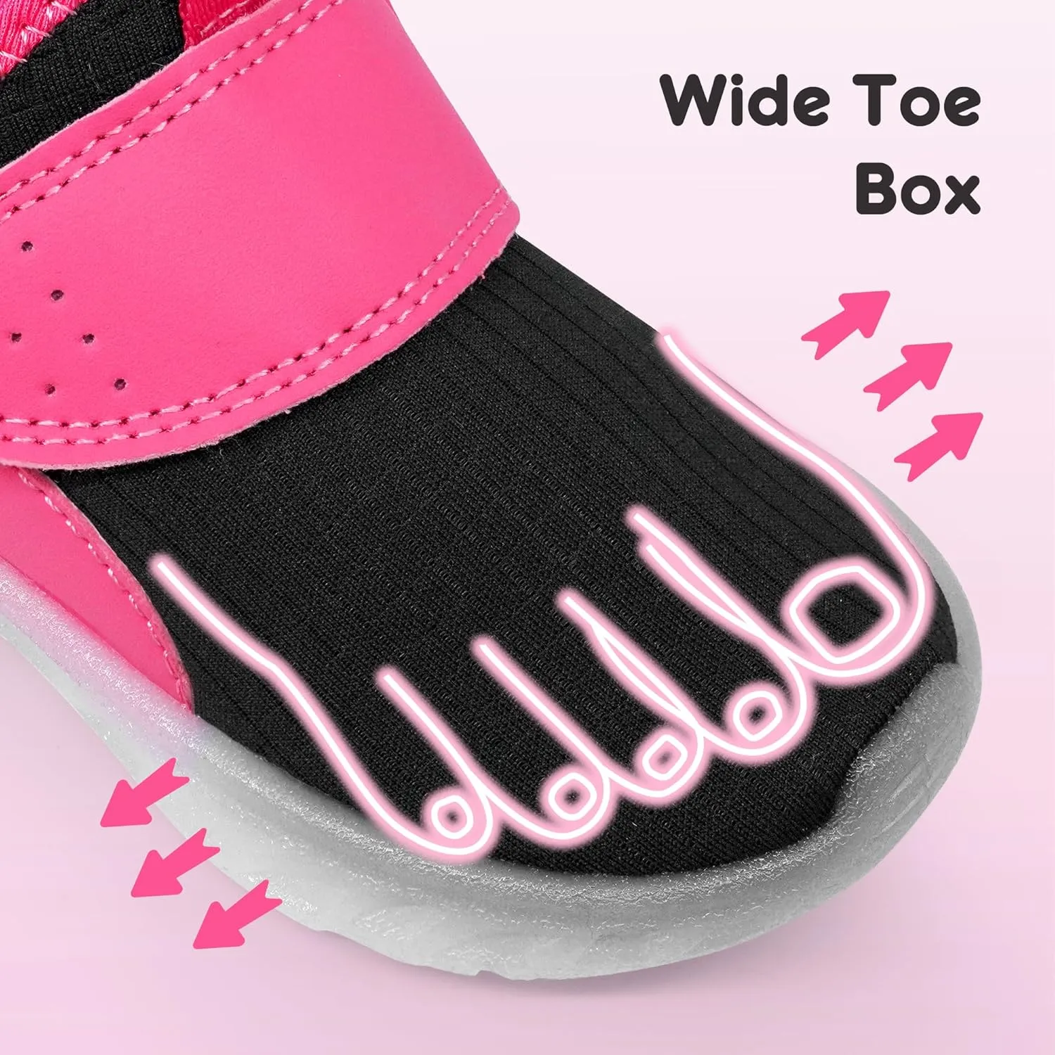 LOUGSIN Boys Girls Light Up Shoes Lightweight Breathable Comfort Tennis Zyteo Walking Running Sneakers for Toddler Little Kids