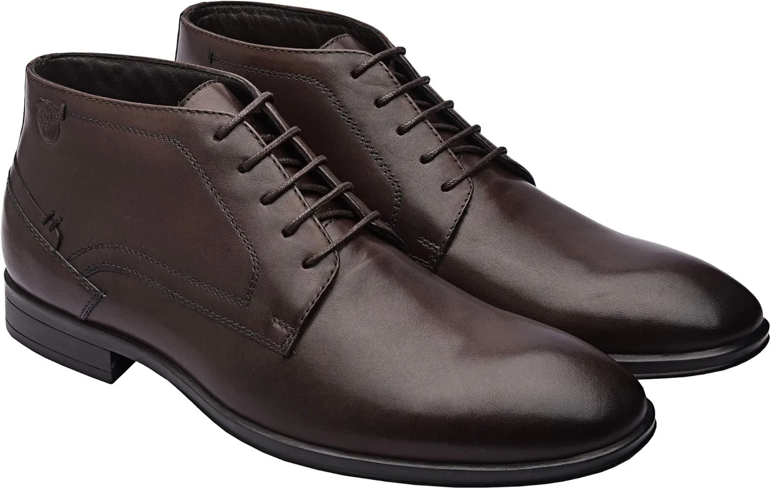 Marcos | Genuine Leather Chukka Boots | Men's Classic Chukka Boots | Ankle Dress Boot | Lace-Up | Rubber Sole | Daily Casual Winter Boot