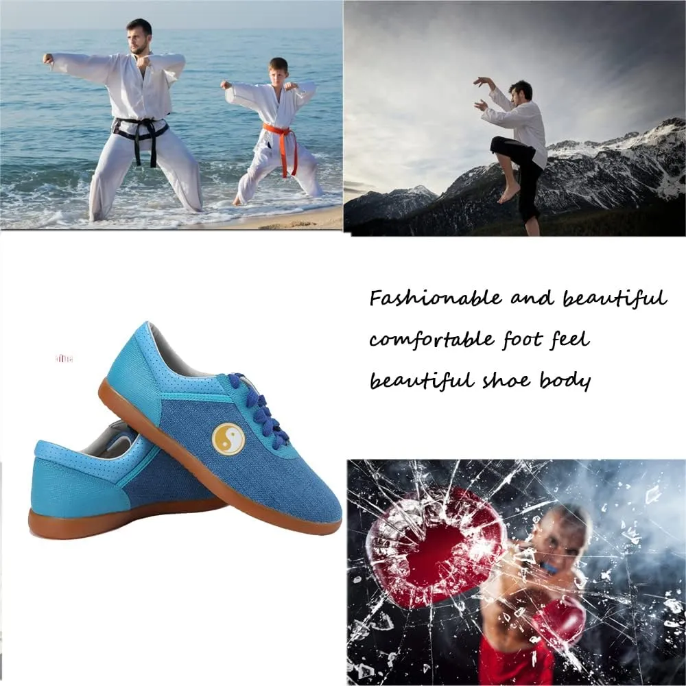 Martial Arts Kung Fu Taekwondo Training Shoes,Unisex's Low-Top Martial Arts Taekwondo Karate Training Shoes Trainers,