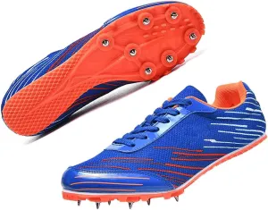 MEBAMY Track and Field Spike Shoes Breathable Lightweight Running Training Sneakers Anti-Slip Track Race Athletics Shoes