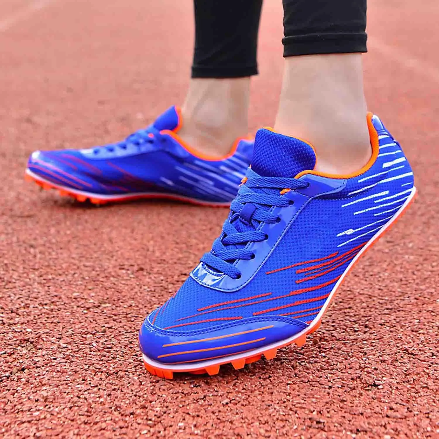 MEBAMY Track and Field Spike Shoes Breathable Lightweight Running Training Sneakers Anti-Slip Track Race Athletics Shoes